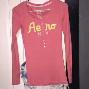 Aeropostale Knit Long Sleeved Shirt